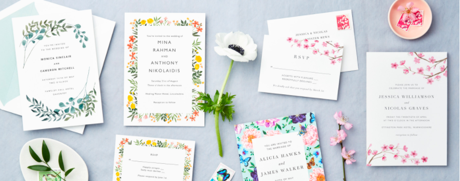 What are the dimensions of your invites and stationery? – Papier US